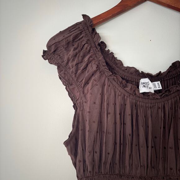 Princess Polly The Love Galore Chocolate Brown Romper Sz 12 - Picture 5 of 8